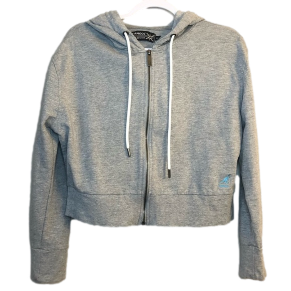 Kangol Zip up Crop Hoodie/Womens/Medium